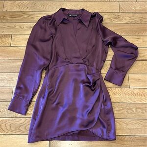 NWT Zara Satin Mini Dress